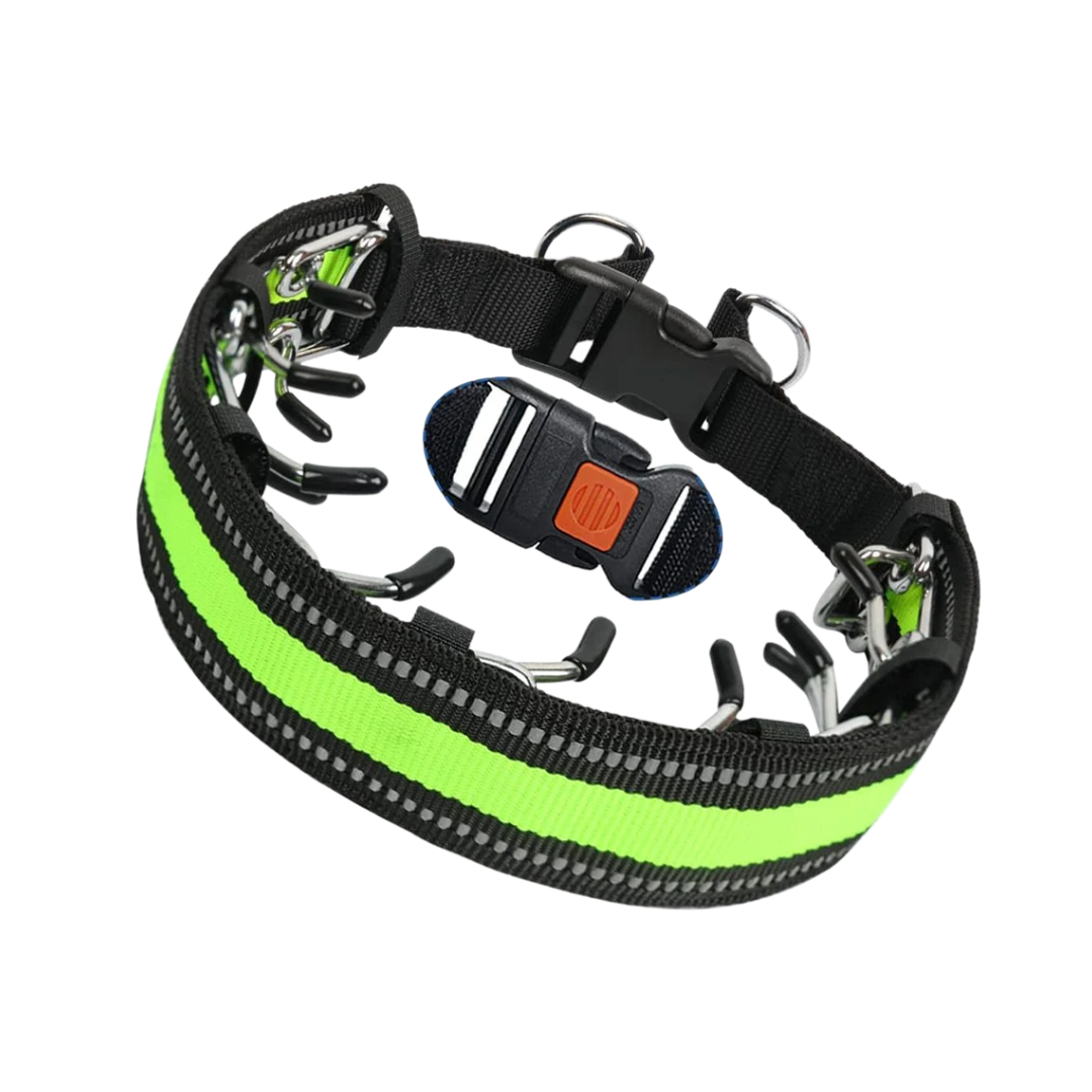 Dog Prong Training Collar with Reflective Cover and Rubber Tips for Controlled Walks - Image 11