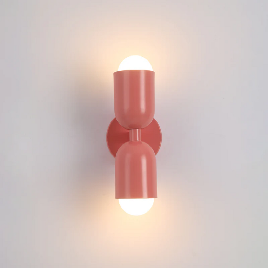 Double-Sided Wall Sconce with Capsule Shades and Warm LED Uplight Downlight - Image 8