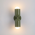 Double-Sided Wall Sconce with Capsule Shades and Warm LED Uplight Downlight - Image 9