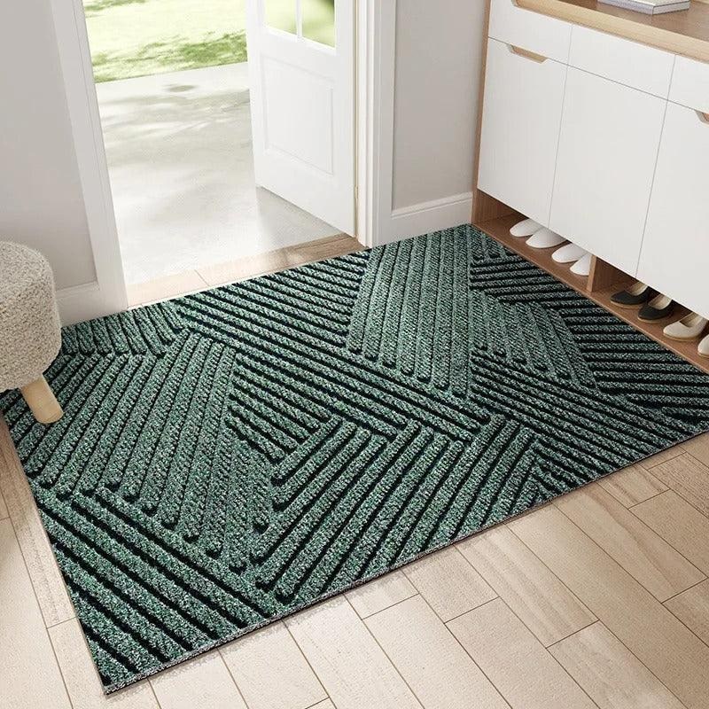 Entryway Doormat with Non-Slip Ribbed Texture and Dirt-Trapping Design - Image 1