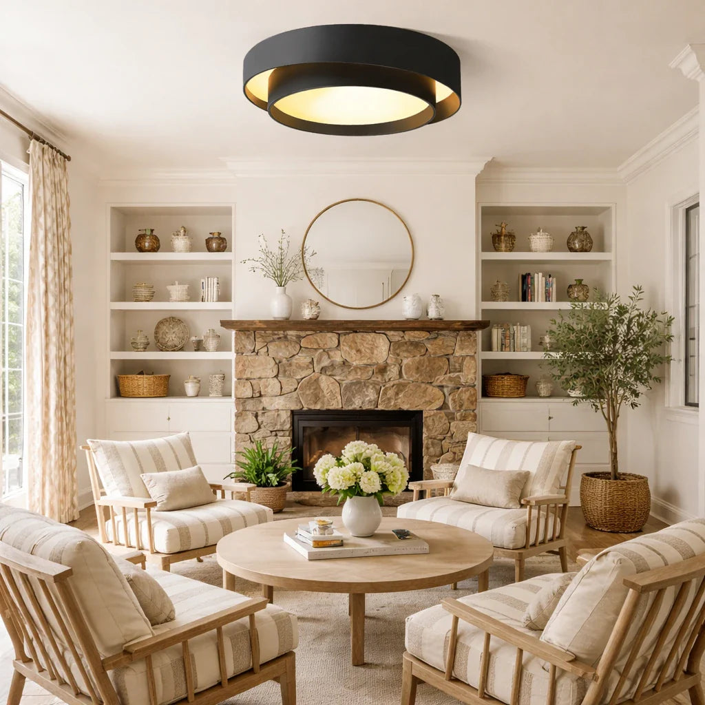 Sable Modern Layered Circle LED Ceiling Light