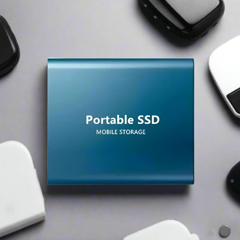 External Ssd Portable Solid State Drive with Usb-C Connection Cable - Image 2
