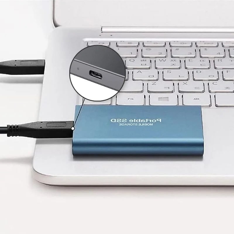 External SSD with USB-C Portable Compact Aluminum Design for PC and Console Storage - Image 1