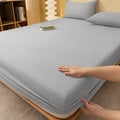 Extra Deep Fitted Bed Sheet with Wrinkle-Resistant Smooth Finish and Pocket Design - Image 1