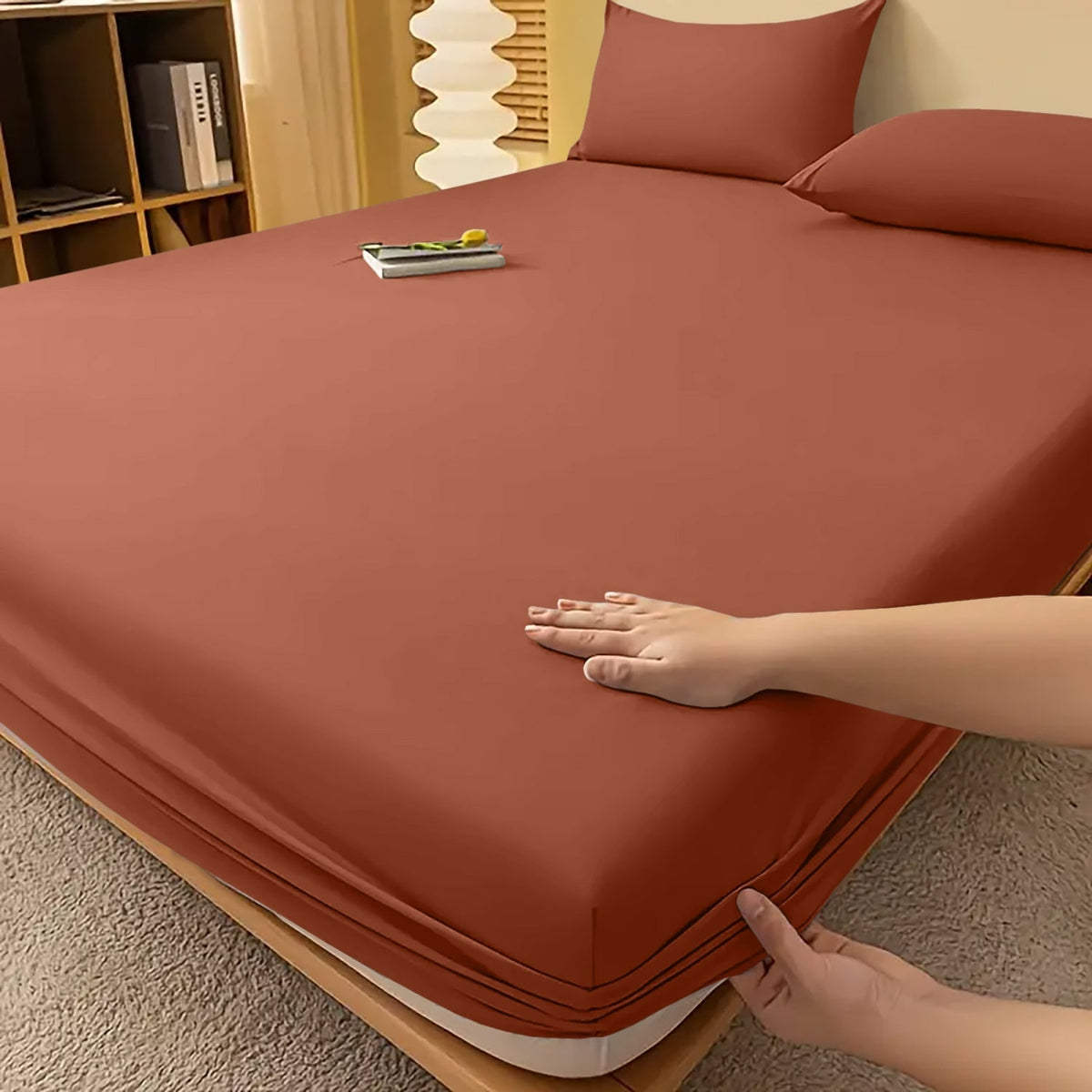 Extra Deep Fitted Bed Sheet with Wrinkle-Resistant Smooth Finish and Pocket Design - Image 11