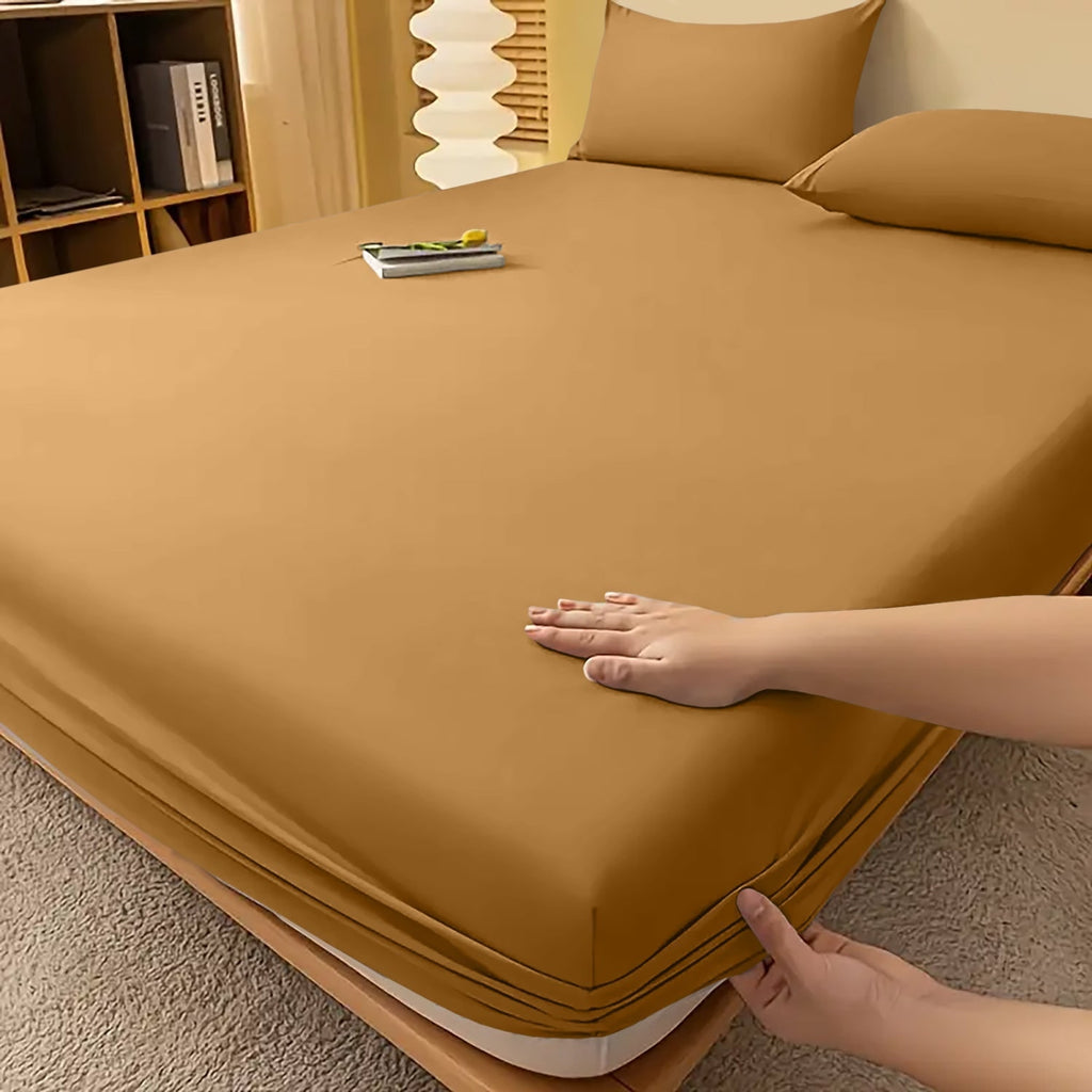 Extra Deep Fitted Bed Sheet with Wrinkle-Resistant Smooth Finish and Pocket Design - Image 29