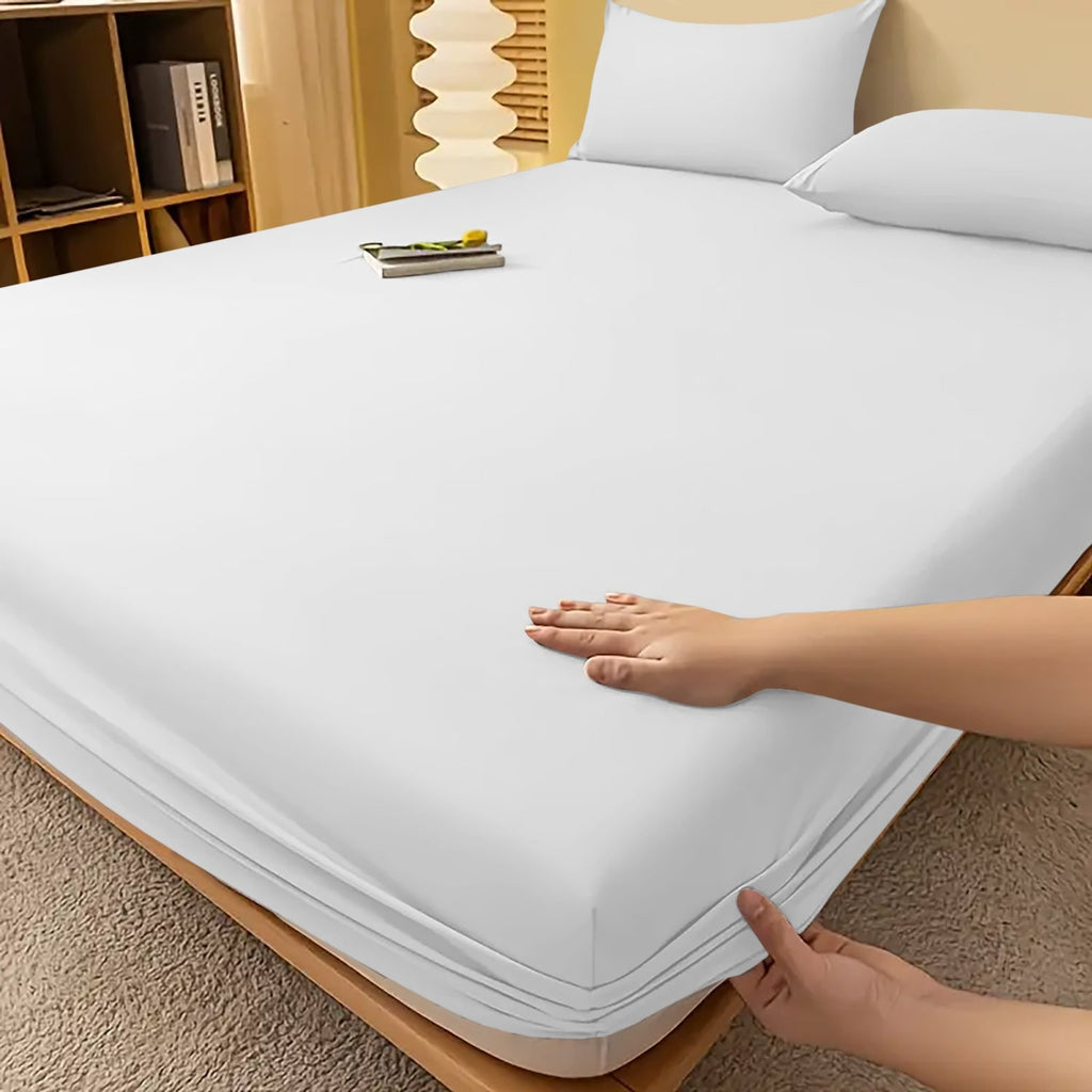 Extra Deep Fitted Bed Sheet with Wrinkle-Resistant Smooth Finish and Pocket Design - Image 3