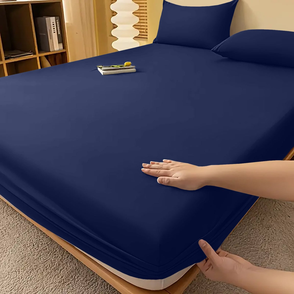 Extra Deep Fitted Bed Sheet with Wrinkle-Resistant Smooth Finish and Pocket Design - Image 33