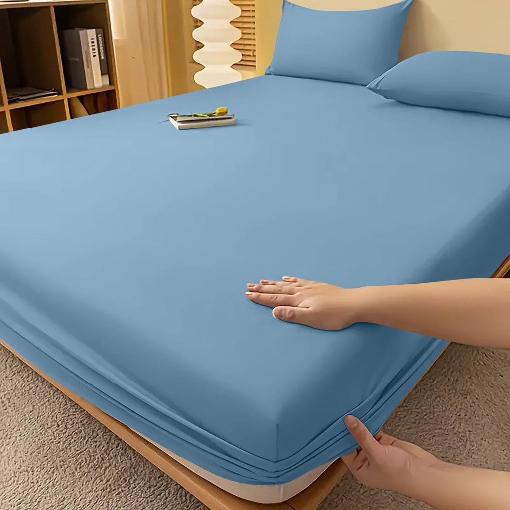 Extra Deep Fitted Bed Sheet with Wrinkle-Resistant Smooth Finish and Pocket Design - Image 43