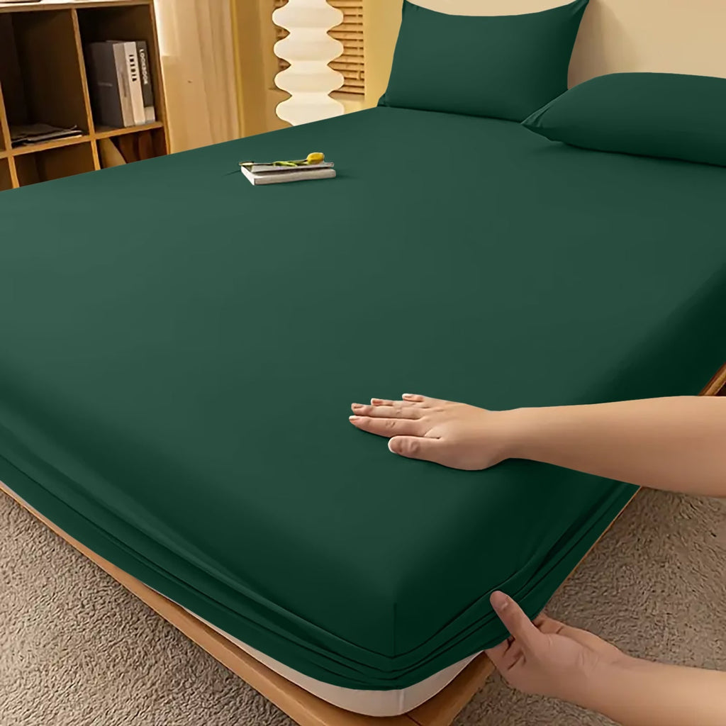 Extra Deep Fitted Bed Sheet with Wrinkle-Resistant Smooth Finish and Pocket Design - Image 49