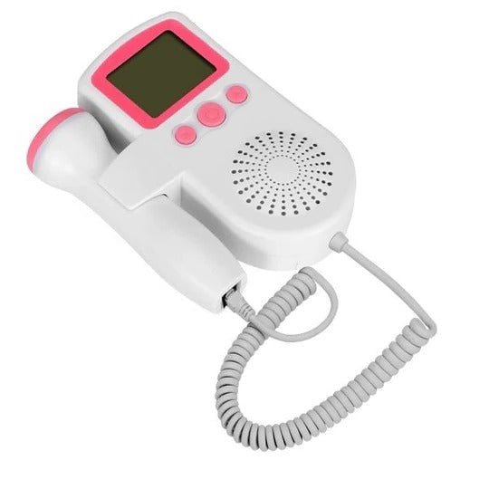 Fetal Doppler with Backlit LCD Display and Handheld Probe for Home Heart Rate Monitoring - Image 2