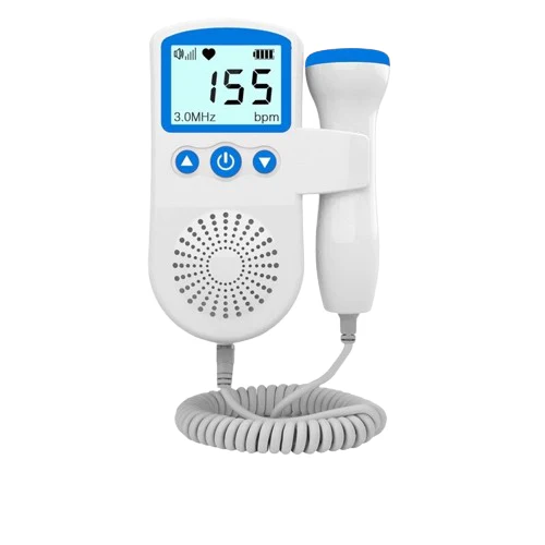 Fetal Doppler with Backlit LCD Display and Handheld Probe for Home Heart Rate Monitoring - Image 3