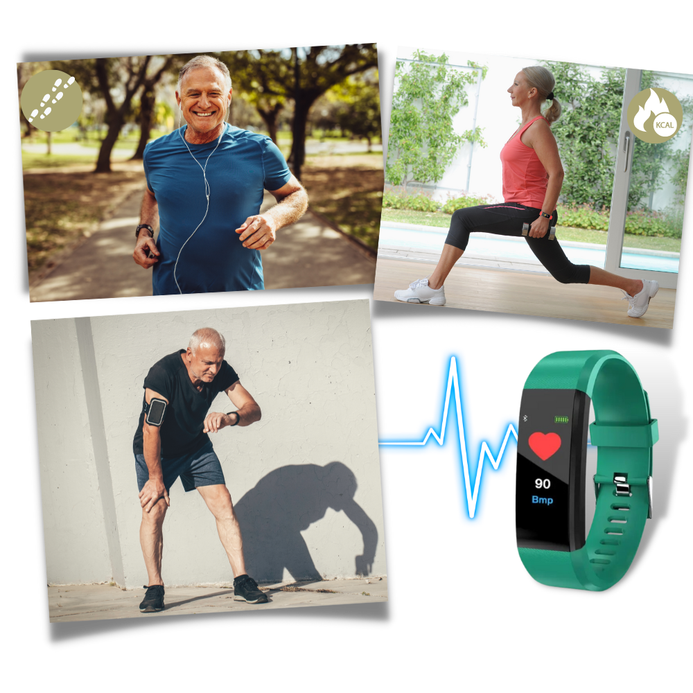 Fitness Tracker with Heart Rate Monitor Activity and Step Tracking Large Display - Image 5