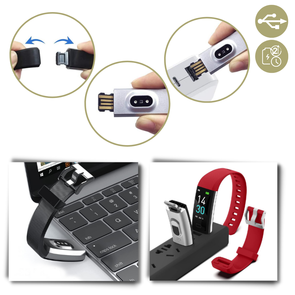 Fitness Tracker with Heart Rate Monitor Activity and Step Tracking Large Display - Image 6