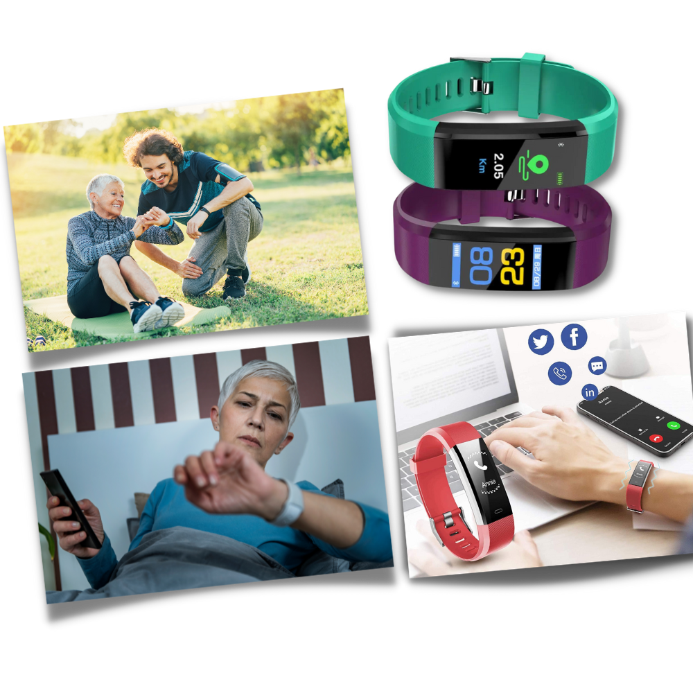 Fitness Tracker with Heart Rate Monitor Activity and Step Tracking Large Display - Image 7