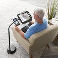 Floor Lamp Magnifying Glass with LED Light and Adjustable Gooseneck for Reading - Image 1