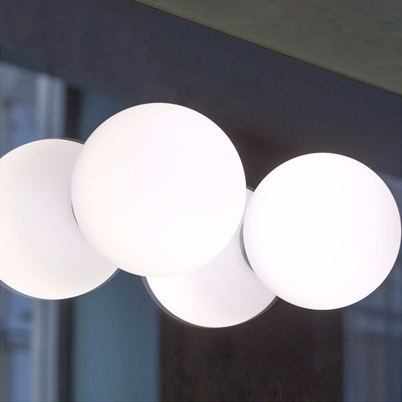 Flush Mount Ceiling Light with Frosted Glass Globe Sphere for Bedroom Hallway Modern Lighting - Image 6