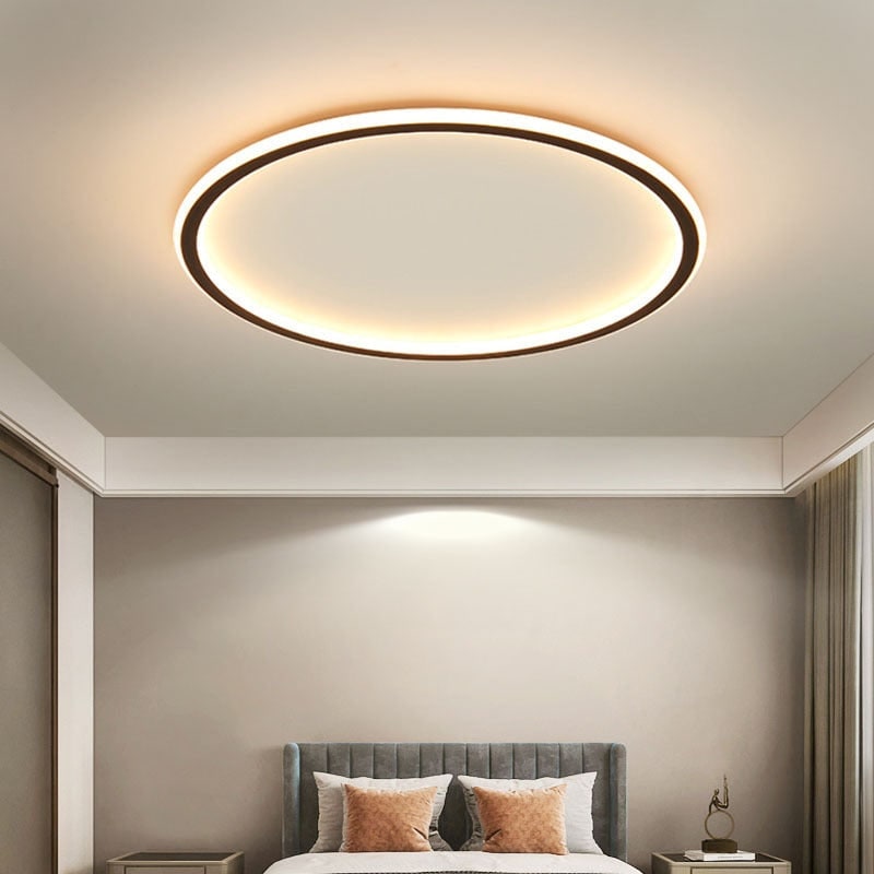 Flush Mount Ceiling Light with Integrated LED Ring Design and Modern Minimalist - Image 1