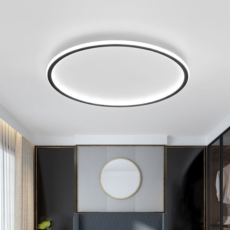 Flush Mount Ceiling Light with Integrated LED Ring Design and Modern Minimalist - Image 7