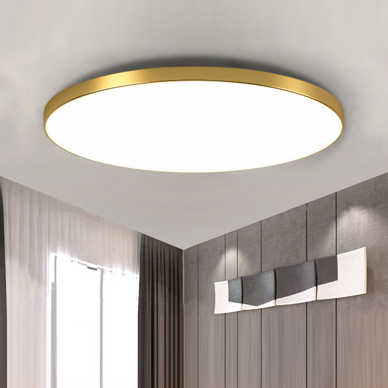 Flush Mount Ceiling Light with Round LED Fixture and Sleek Low Profile Design - Image 11