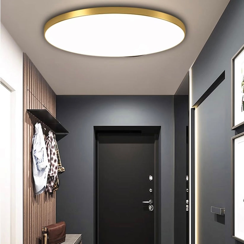 Flush Mount Ceiling Light with Round LED Fixture and Sleek Low Profile Design - Image 12