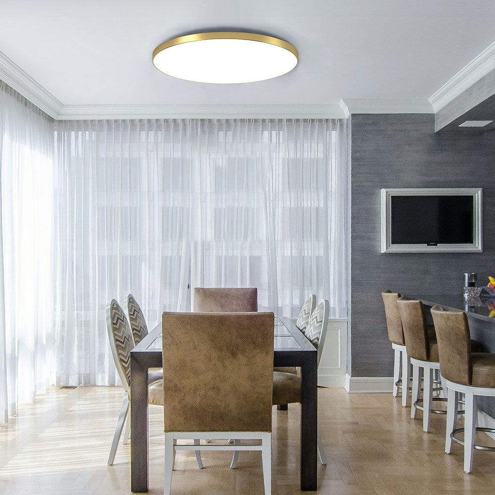 Flush Mount Ceiling Light with Round LED Fixture and Sleek Low Profile Design - Image 14