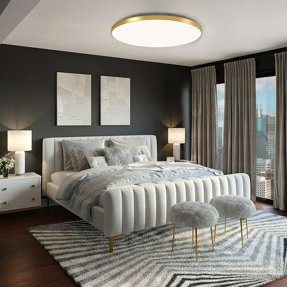 Flush Mount Ceiling Light with Round LED Fixture and Sleek Low Profile Design - Image 16