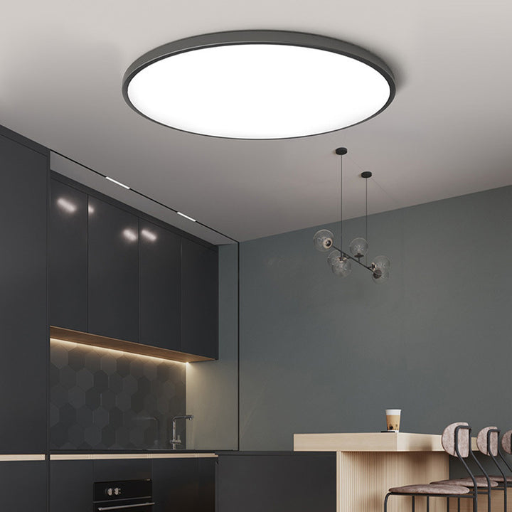 Flush Mount Ceiling Light with Round LED Fixture and Sleek Low Profile Design - Image 2
