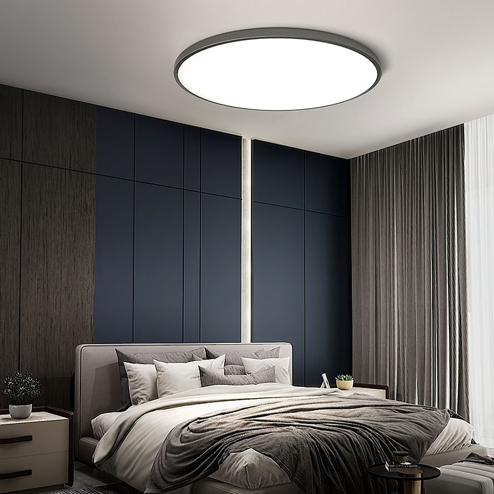 Flush Mount Ceiling Light with Round LED Fixture and Sleek Low Profile Design - Image 3