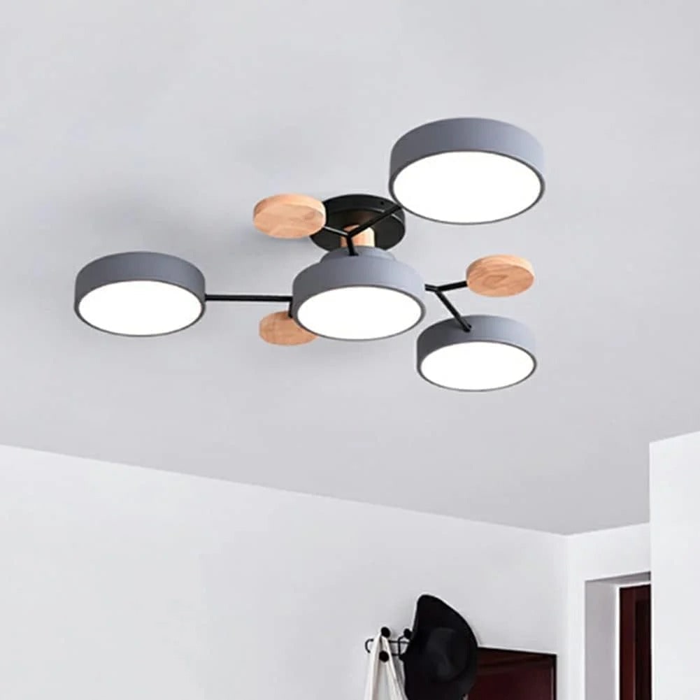 Flush Mount Ceiling Light with Semi Modern LED Multi-Light Design for Hallway Bedroom - Image 14