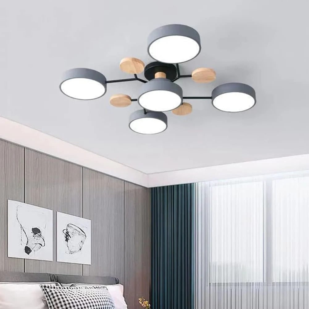 Flush Mount Ceiling Light with Semi Modern LED Multi-Light Design for Hallway Bedroom - Image 16