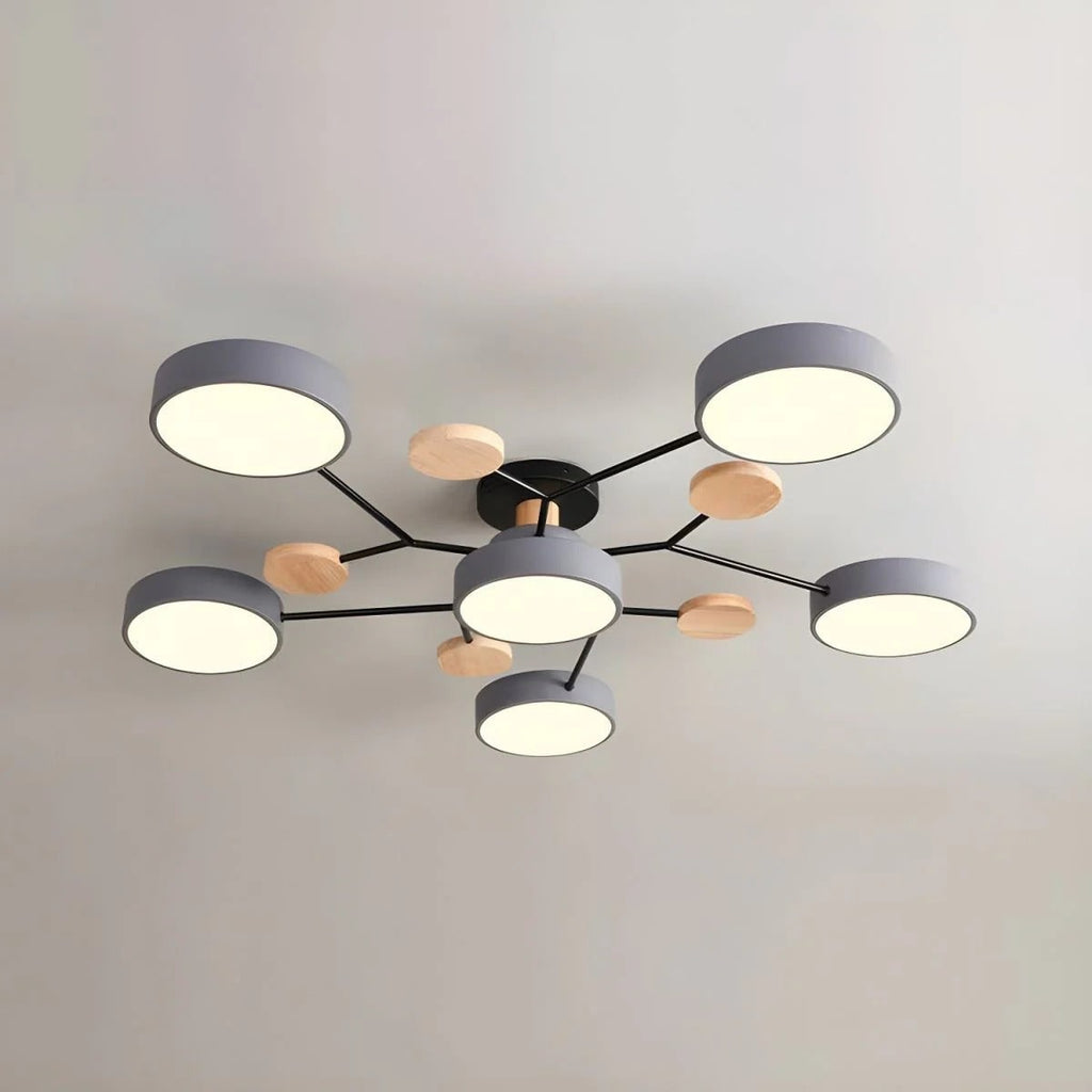 Flush Mount Ceiling Light with Semi Modern LED Multi-Light Design for Hallway Bedroom - Image 17