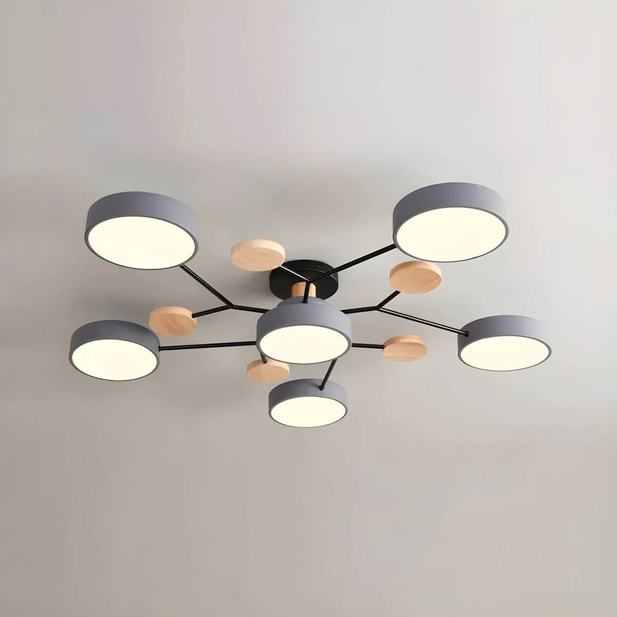Flush Mount Ceiling Light with Semi Modern LED Multi-Light Design for Hallway Bedroom - Image 17