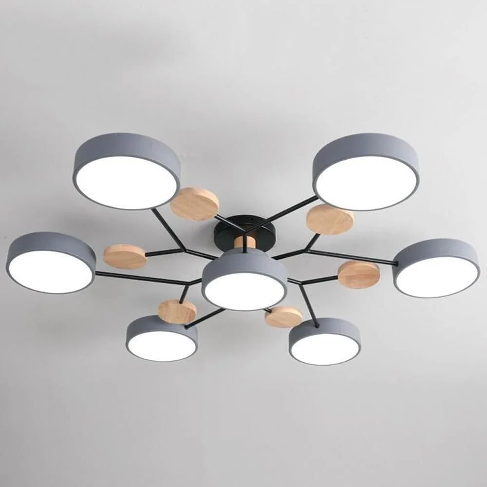 Flush Mount Ceiling Light with Semi Modern LED Multi-Light Design for Hallway Bedroom - Image 19