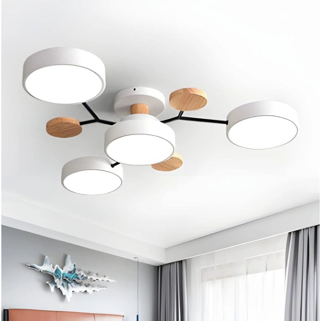 Flush Mount Ceiling Light with Semi Modern LED Multi-Light Design for Hallway Bedroom - Image 20