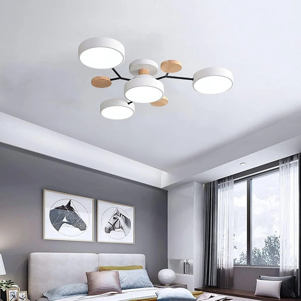 Flush Mount Ceiling Light with Semi Modern LED Multi-Light Design for Hallway Bedroom - Image 22