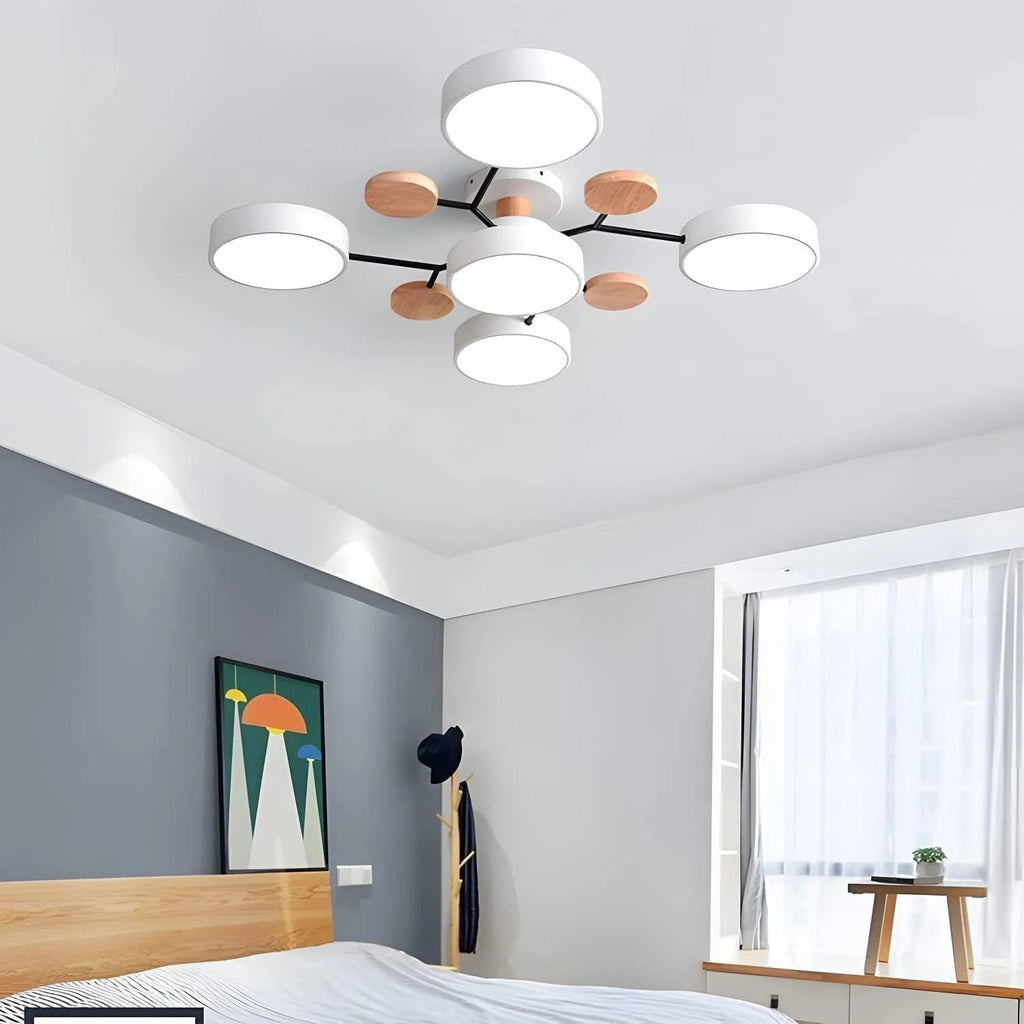 Flush Mount Ceiling Light with Semi Modern LED Multi-Light Design for Hallway Bedroom - Image 23