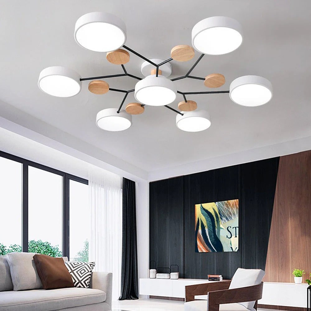 Flush Mount Ceiling Light with Semi Modern LED Multi-Light Design for Hallway Bedroom - Image 25