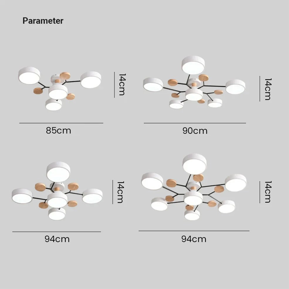 Flush Mount Ceiling Light with Semi Modern LED Multi-Light Design for Hallway Bedroom - Image 26