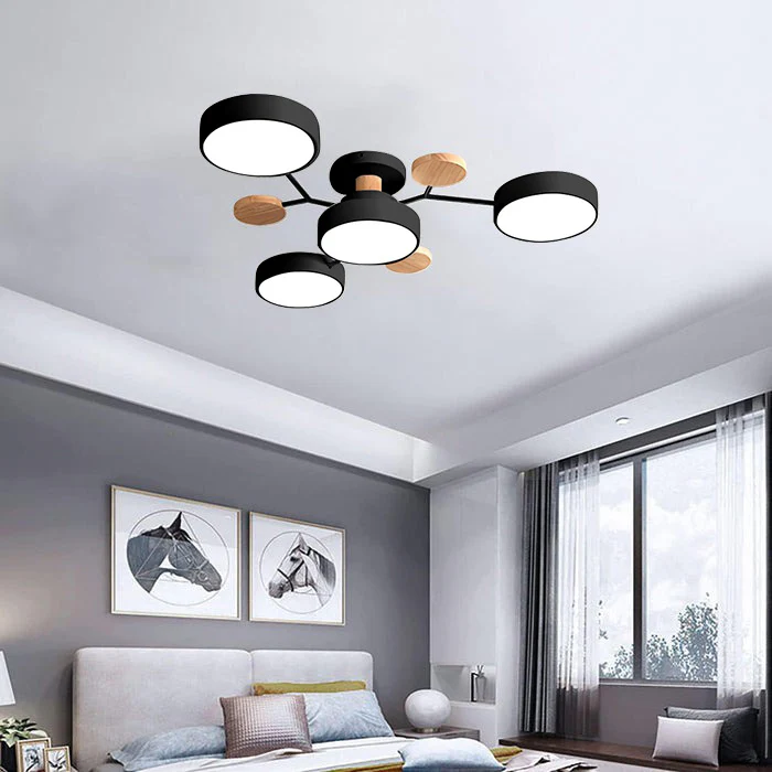 Flush Mount Ceiling Light with Semi Modern LED Multi-Light Design for Hallway Bedroom - Image 28