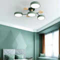 Flush Mount Ceiling Light with Semi Modern LED Multi-Light Design for Hallway Bedroom - Image 3