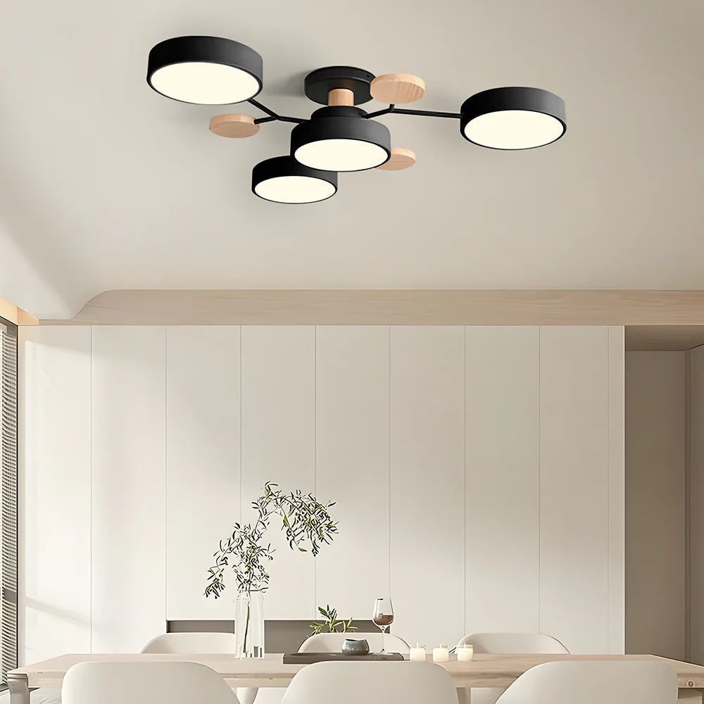 Flush Mount Ceiling Light with Semi Modern LED Multi-Light Design for Hallway Bedroom - Image 31