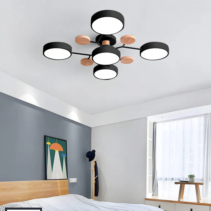 Flush Mount Ceiling Light with Semi Modern LED Multi-Light Design for Hallway Bedroom - Image 33