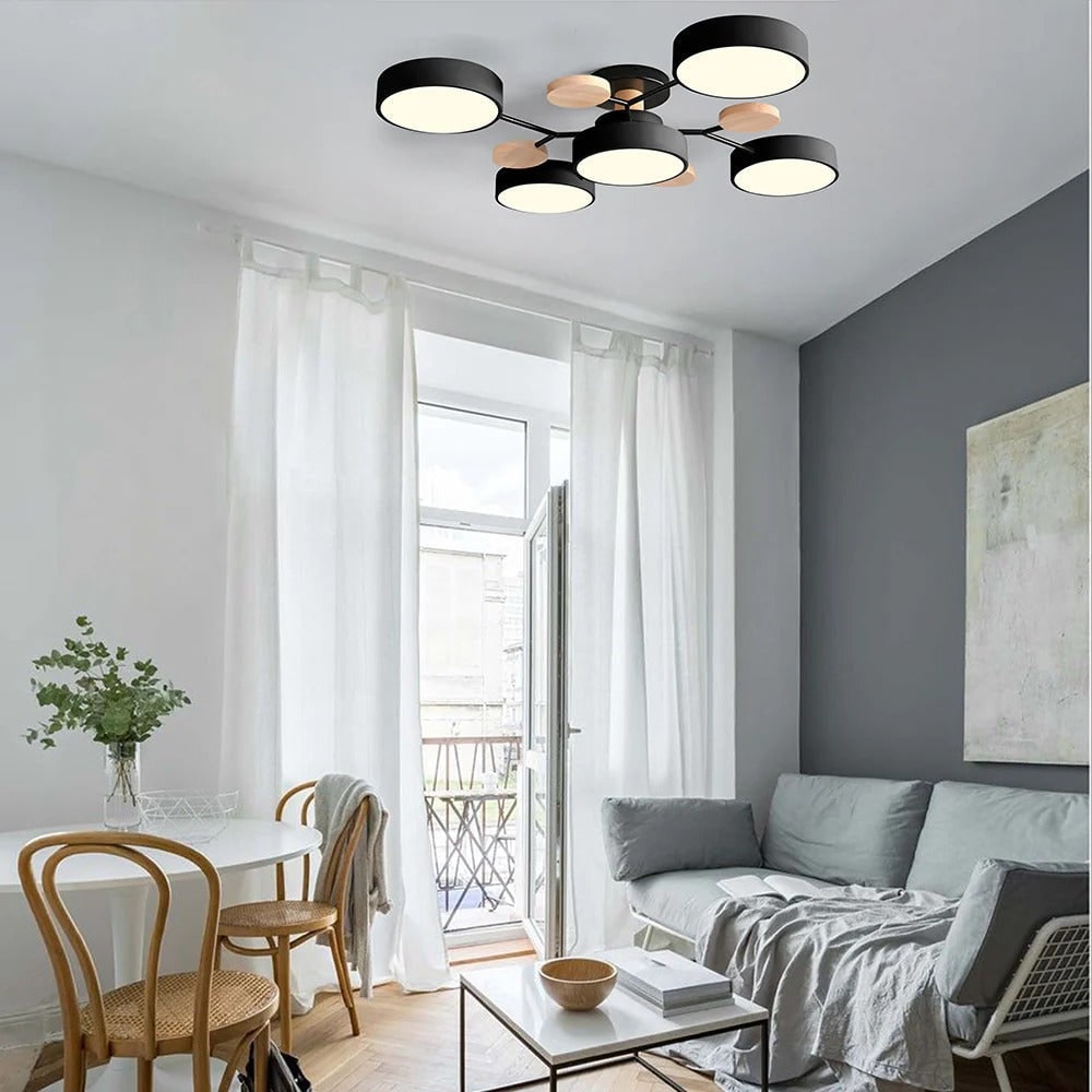 Flush Mount Ceiling Light with Semi Modern LED Multi-Light Design for Hallway Bedroom - Image 34