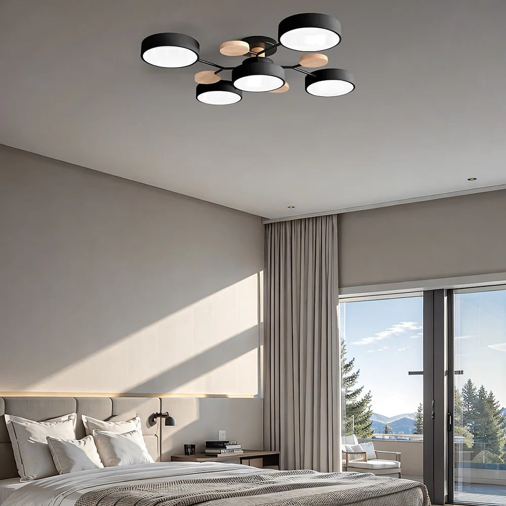 Flush Mount Ceiling Light with Semi Modern LED Multi-Light Design for Hallway Bedroom - Image 35