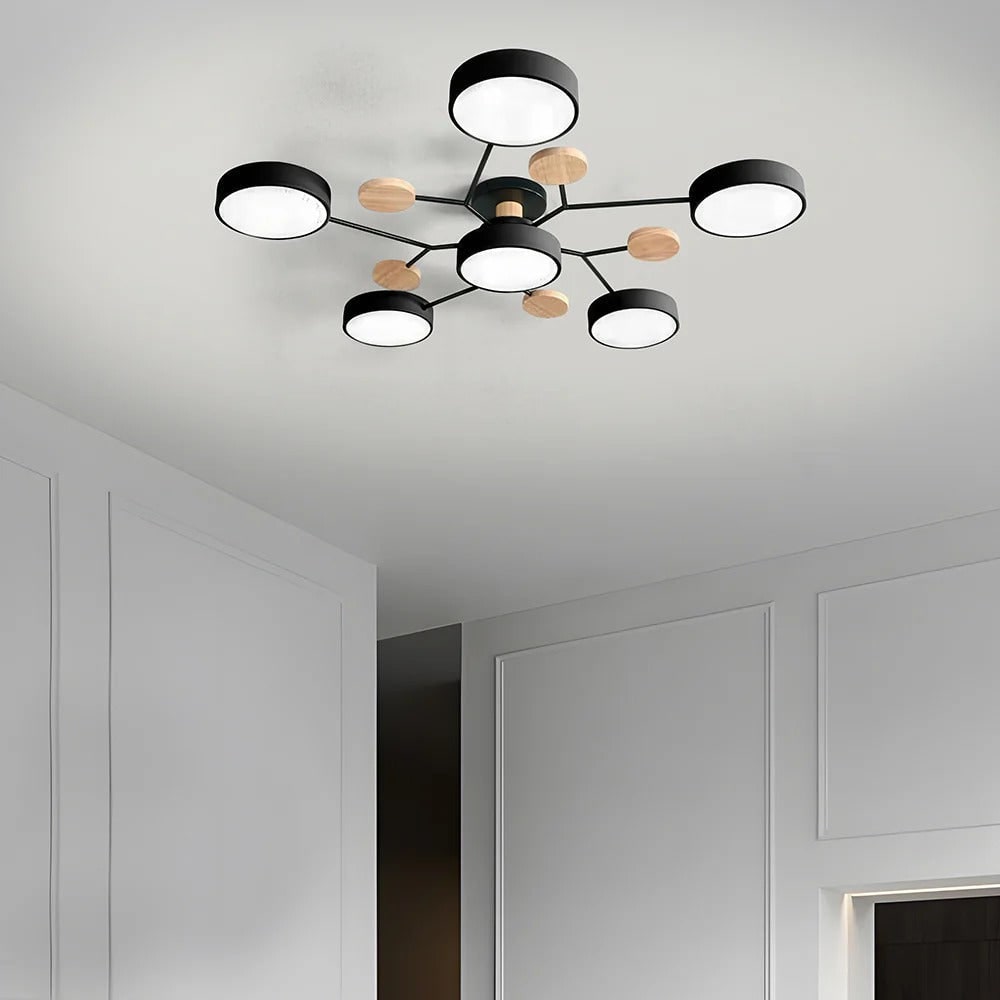 Flush Mount Ceiling Light with Semi Modern LED Multi-Light Design for Hallway Bedroom - Image 38