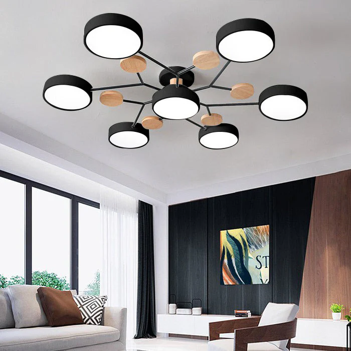 Flush Mount Ceiling Light with Semi Modern LED Multi-Light Design for Hallway Bedroom - Image 40