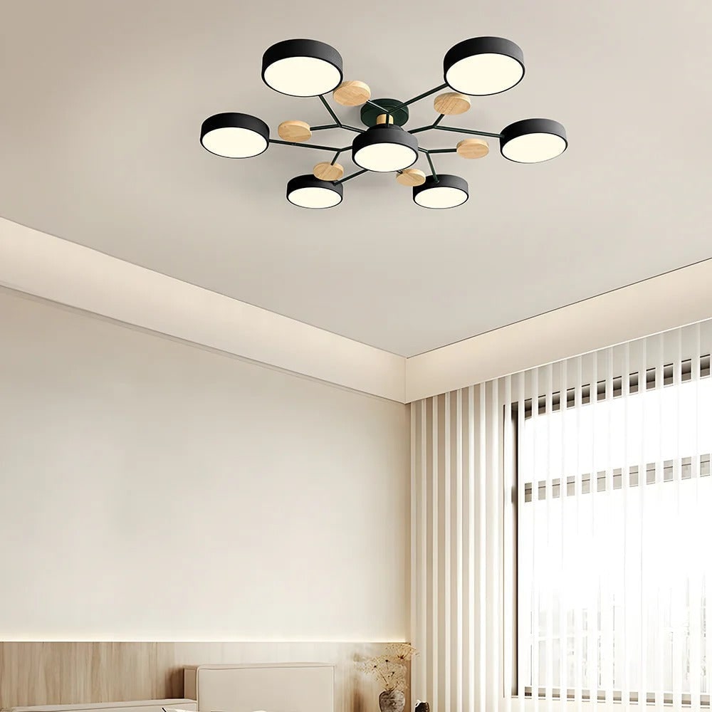 Flush Mount Ceiling Light with Semi Modern LED Multi-Light Design for Hallway Bedroom - Image 41