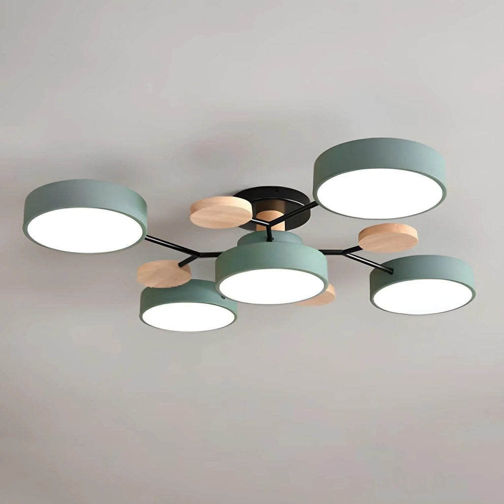 Flush Mount Ceiling Light with Semi Modern LED Multi-Light Design for Hallway Bedroom - Image 7