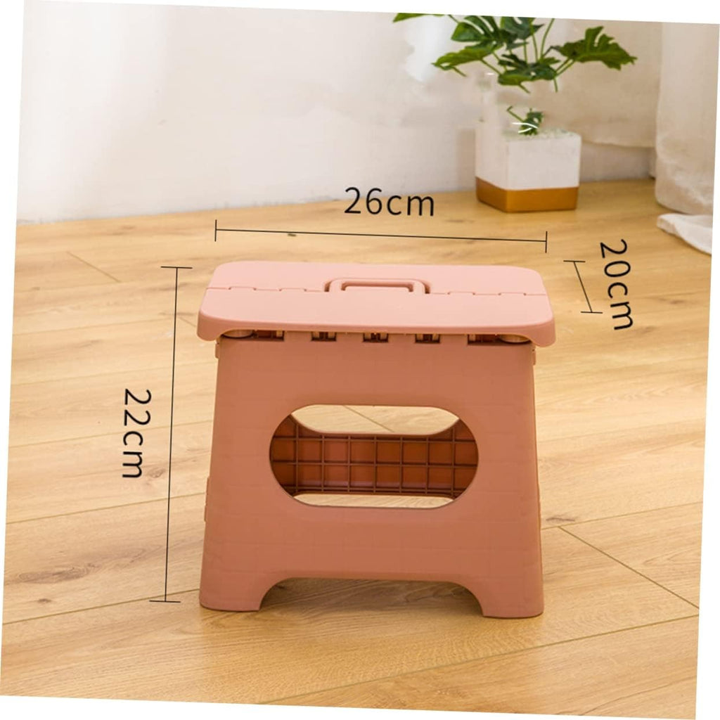 Folding Step Stool with Carrying Handle Portable Plastic Design for Home and Travel - Image 12